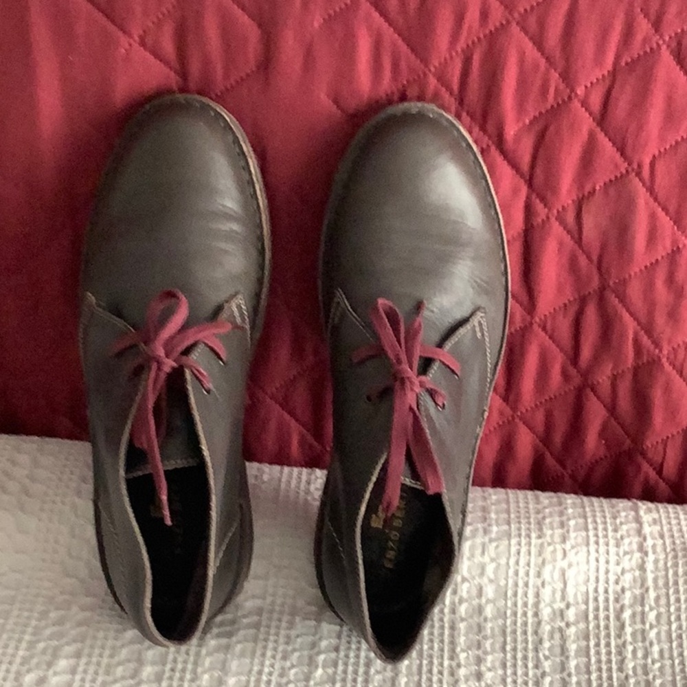 Italian chukka boots leather women sz 38